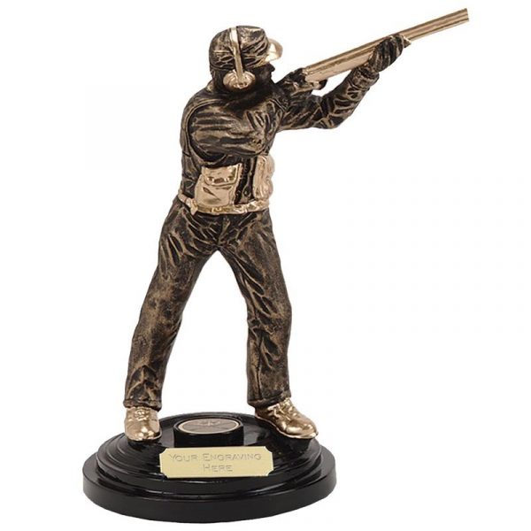clay pigeon shooter trophy