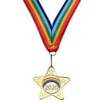 MR50-M10-Rainbow Star Medal