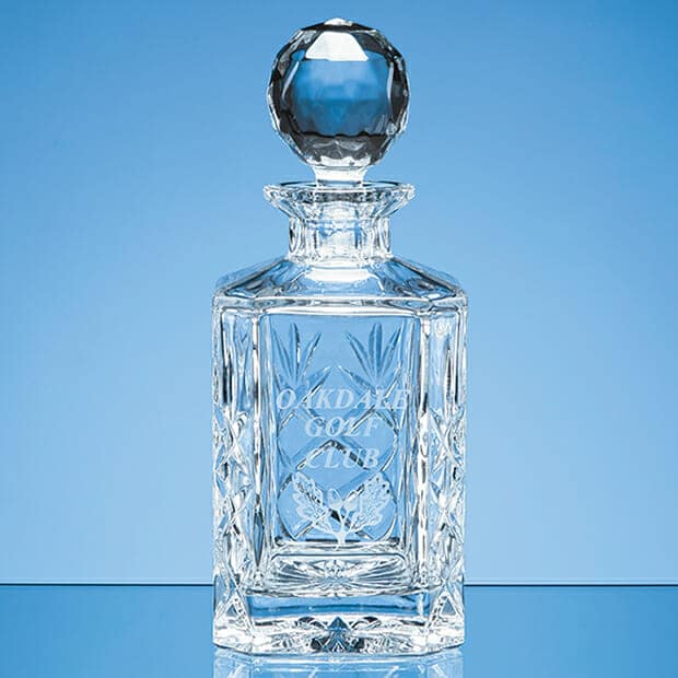 Crystal Square Whisky Decanter