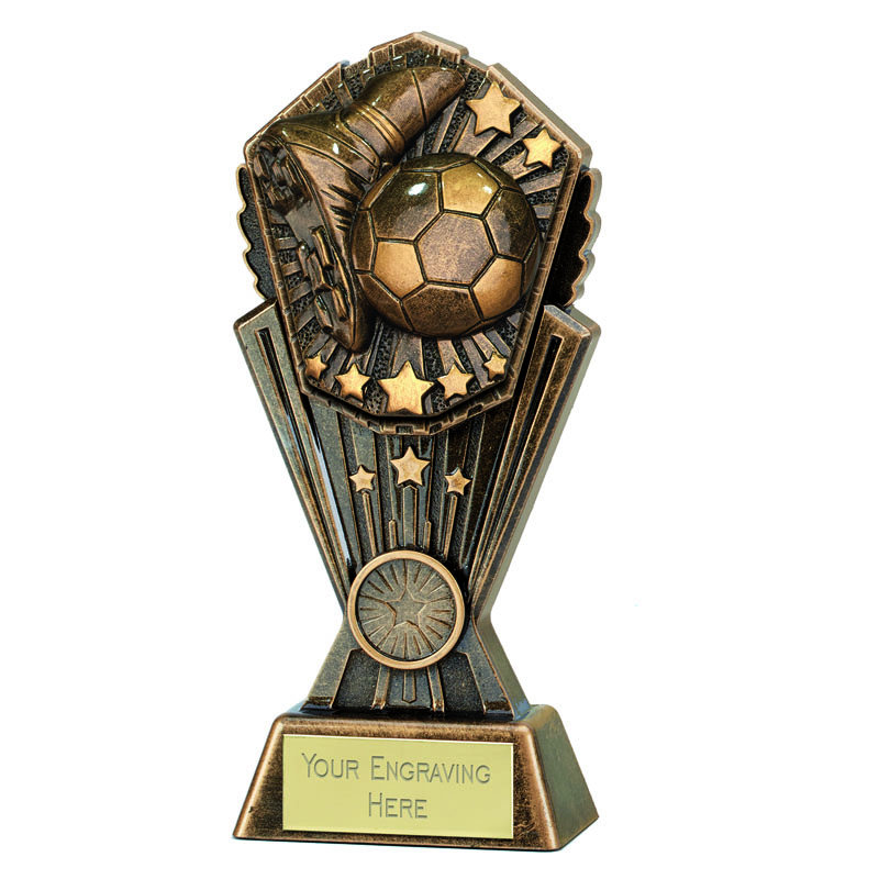 Gaelic Football Referee Figure Award Antique Bronze Resin Trophy FREE engraving