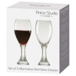 Gift Box for Set of 2 Manhattan Red Wine Glasses
