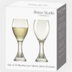 Gift Box for Set of 2 Manhattan White Wine Glasses